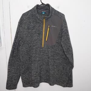 Eddie Bauer Jacket Men Extra Large Tall First Ascent Quarter Zip Pullover Fleece